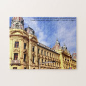 eeuwenoud gebouw in Zagreb Kroatië Legpuzzel (Horizontaal)