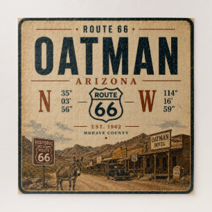 Eeuwfeest Amerikaanse Snelweg Nostalgische Game Legpuzzel