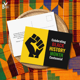 Eeuwfeest van de Black History Month vieren Feestdagenkaart