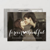 EEUWIG DANKBAAR SCRIPT | BRUILOFT POST KAART (Voorkant / Achterkant)