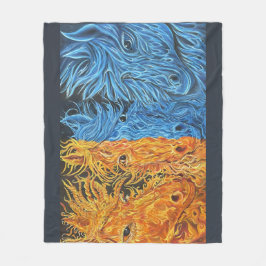 Eeuwig evenwicht - Paarden - Twin Flame Fleece Deken