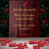 Eeuwig Romantische Trouw Achtergrond Wandkleed