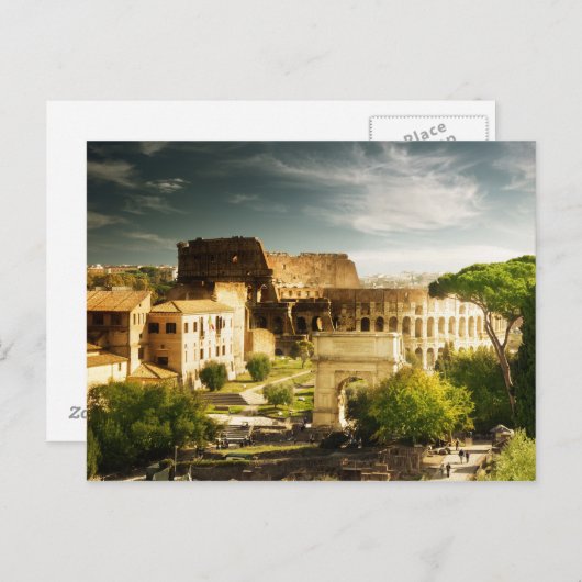 Eeuwig Rome gezien Briefkaart Colosseum (Voorkant / Achterkant)
