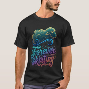 Eeuwig rond de boerderij wol wol ambacht & garen s t-shirt