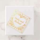 Eeuwige bloei bedankjes labels (Met doos)