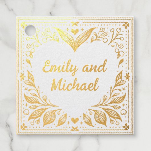 Eeuwige bloei bedankjes labels (Voorkant)