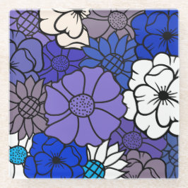 Eeuwige Bloemen in Schemering Onderzetter Glazen Onderzetter