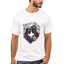 Eeuwige Bloesem Omhels T-Shirt | Ingewikkeld Paar