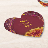 Eeuwige bloesems: een viering van liefde kartonnen onderzetters (Gekanteld)