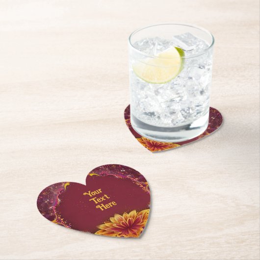 Eeuwige bloesems: een viering van liefde kartonnen onderzetters (Insitu)