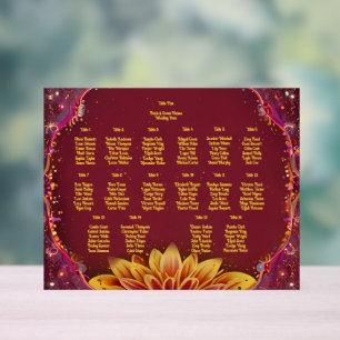 Eeuwige bloesems: een viering van liefde" Trouwen Acryl Bord