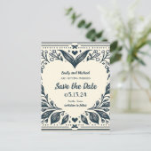 Eeuwige Blooms Sla de datum op Briefkaart (Staand voorkant)