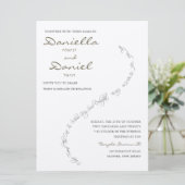 Eeuwige Bond Joodse bruiloft uitnodiging (Staand voorkant)