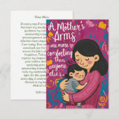 "Eeuwige Bonden: oprechte Moederdag-groet Bedankkaart (Voorkant / Achterkant)