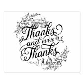Eeuwige dankbaarheid: Elegante kalligrafie Dank u Rubberstempel (Afrduk)