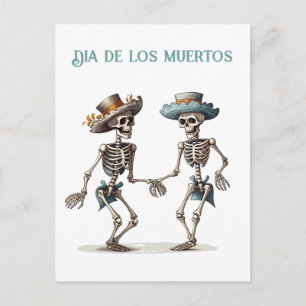 Eeuwige Dans Dia de los Muertos Calaveras Briefkaart