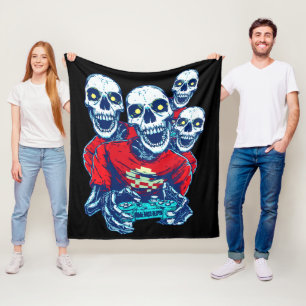Eeuwige Gaming Broederschap: De Rode Gamer Skelet Fleece Deken
