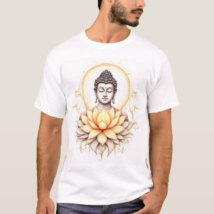 Eeuwige genade: Boeddha met heilige lotus T-shirt