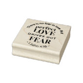 Eeuwige liefde - 1 Johannes 4:18 Schriftgedeelte K Rubberstempel (Stempel)