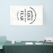 Eeuwige liefde - 1 Johannes 4:18 Schriftgedeelte K Spandoek (Beurs)