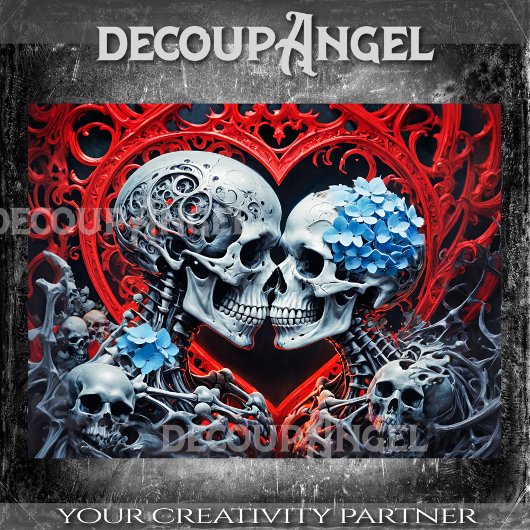 Eeuwige Liefde - Decoupage - Tissuepapier