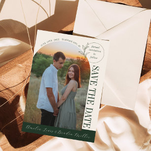 eeuwige liefde diepgroene boog save the date