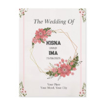 Eeuwige liefde: eenvoudige huwelijksuitnodiging