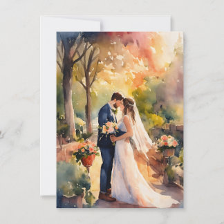 Eeuwige liefde: Elegante bruiloft uitnodiging