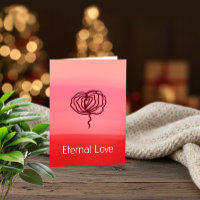 Eeuwige Liefde Elegante Roos Wenskaart