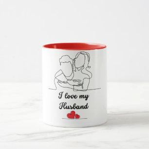 Eeuwige Liefde Embleem: Ik hou van mijn man Mok
