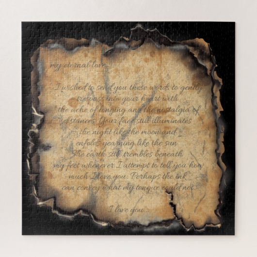 Eeuwige liefde:  geïnspireerde romantiek legpuzzel (Verticaal)