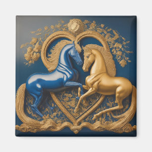 Eeuwige Liefde: Gouden Omarm Magneet