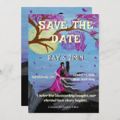 Eeuwige Liefde Kersenbloesem Bewaar de Datum Save The Date (Voorkant / Achterkant)