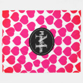 Eeuwige Liefde Omhels Romantische Harten Fleece Deken (Voorkant (Horizontaal))