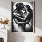 Eeuwige omhelzing canvas afdruk