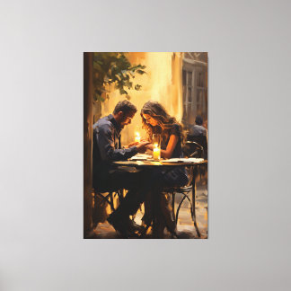 Eeuwige omhelzing" canvas afdruk