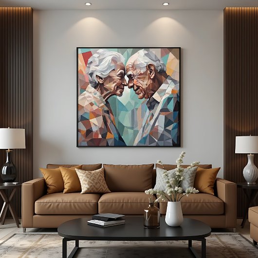 eeuwige ontmoeting canvas afdruk