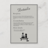 Eeuwige Stenen paar Boho bruiloft Informatiekaartje (Voorkant)