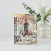 Eeuwige stilte op de begraafplaats  briefkaart (Staand voorkant)