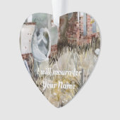 Eeuwige stilte op het kerkhof ornament (voorkant)