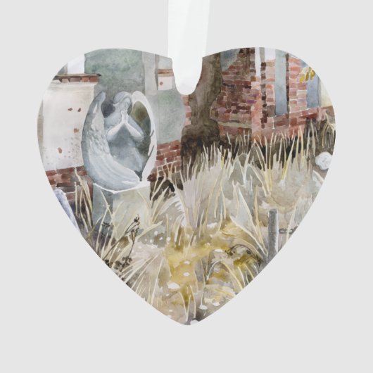 Eeuwige stilte op het kerkhof ornament (achterkant)