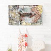 Eeuwige stilte op het kerkhof spandoek (Insitu)