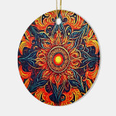 Eeuwige visionaire gelukzaligheid keramisch ornament (Links)