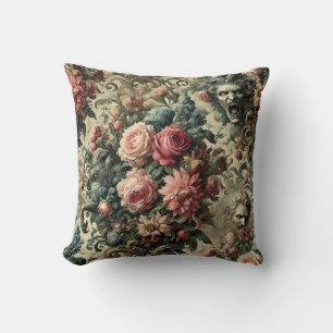 Eeuwigheid van vaak genoeg - Gothic Floral Design Kussen