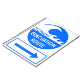 Eevacuatieroutewegteken Notitieboek (Linkerzijde)