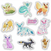 Eeveelutions sticker set (Devant)