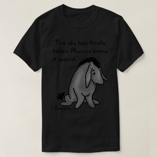 Eeyore Quote T-shirt (Design voorkant)