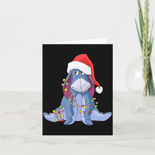 Eeyore Santa Claus Kaart (Voorkant)