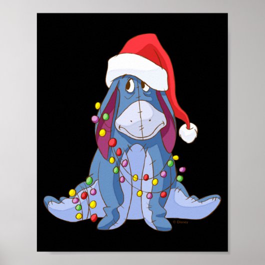 Eeyore Santa Claus Poster (Voorkant)