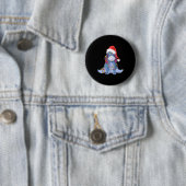 Eeyore Santa Claus  Ronde Button 5,7 Cm (In situ)